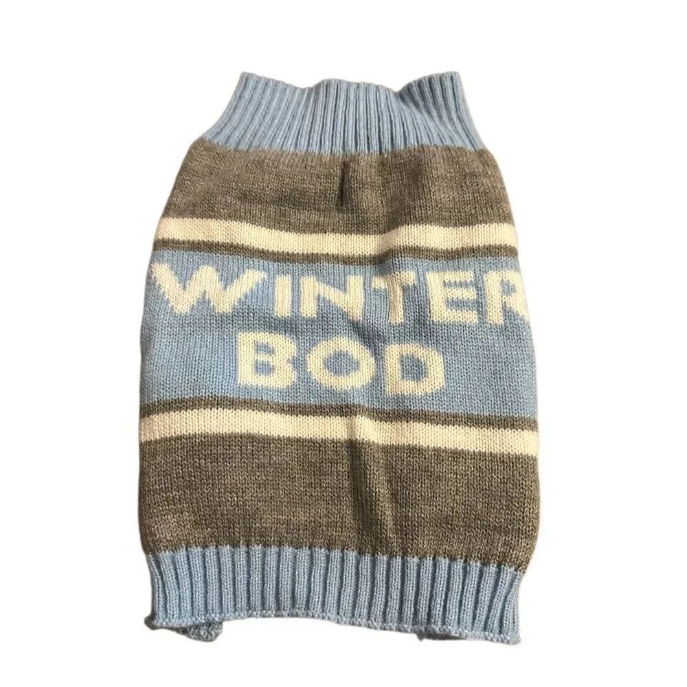 Winter Bod Dog Sweater Sz M